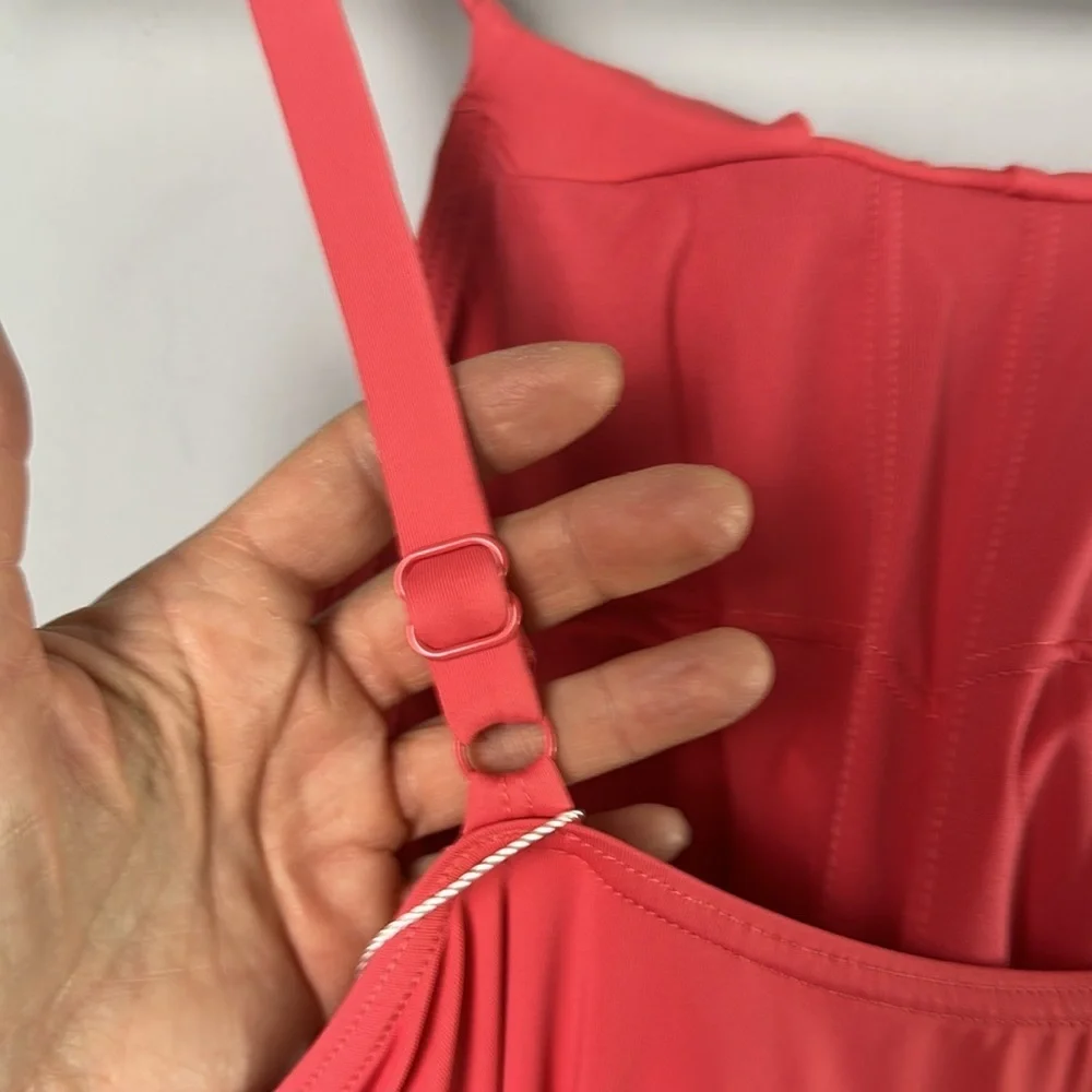 NEW Contours by Coco Reef Hidden Shapewear One Piece Swimsuit Size 12/36C Bloom - Picture 9 of 16